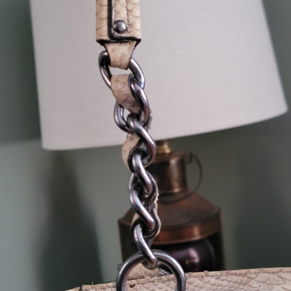 Coach 18771 Madison Python Leather Cream Tote Bag… - image 8